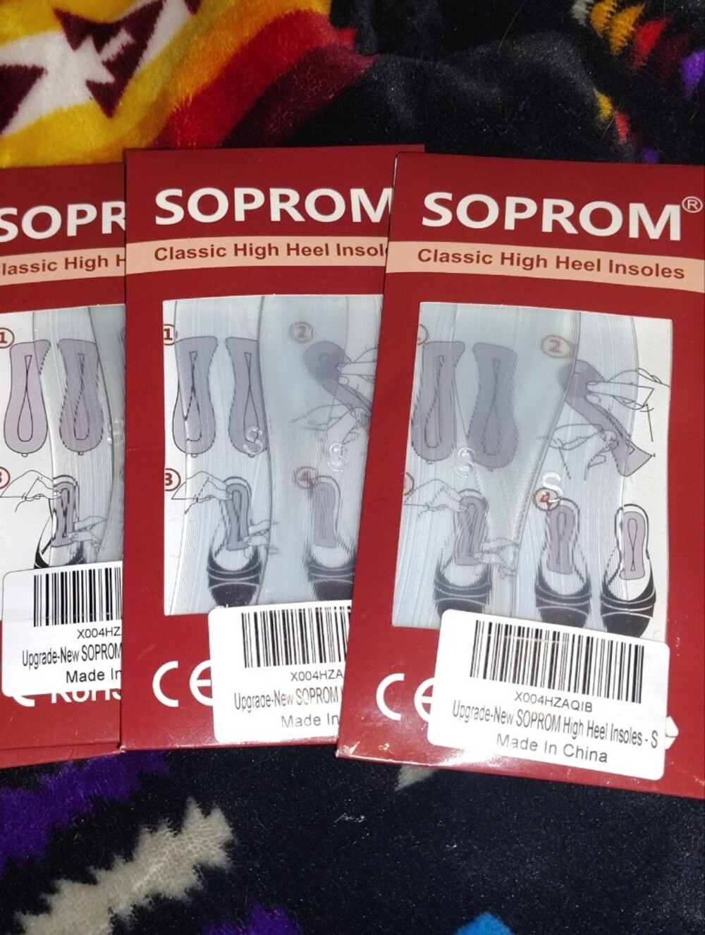 5 Pack Classic High Heel Insoles (Small)